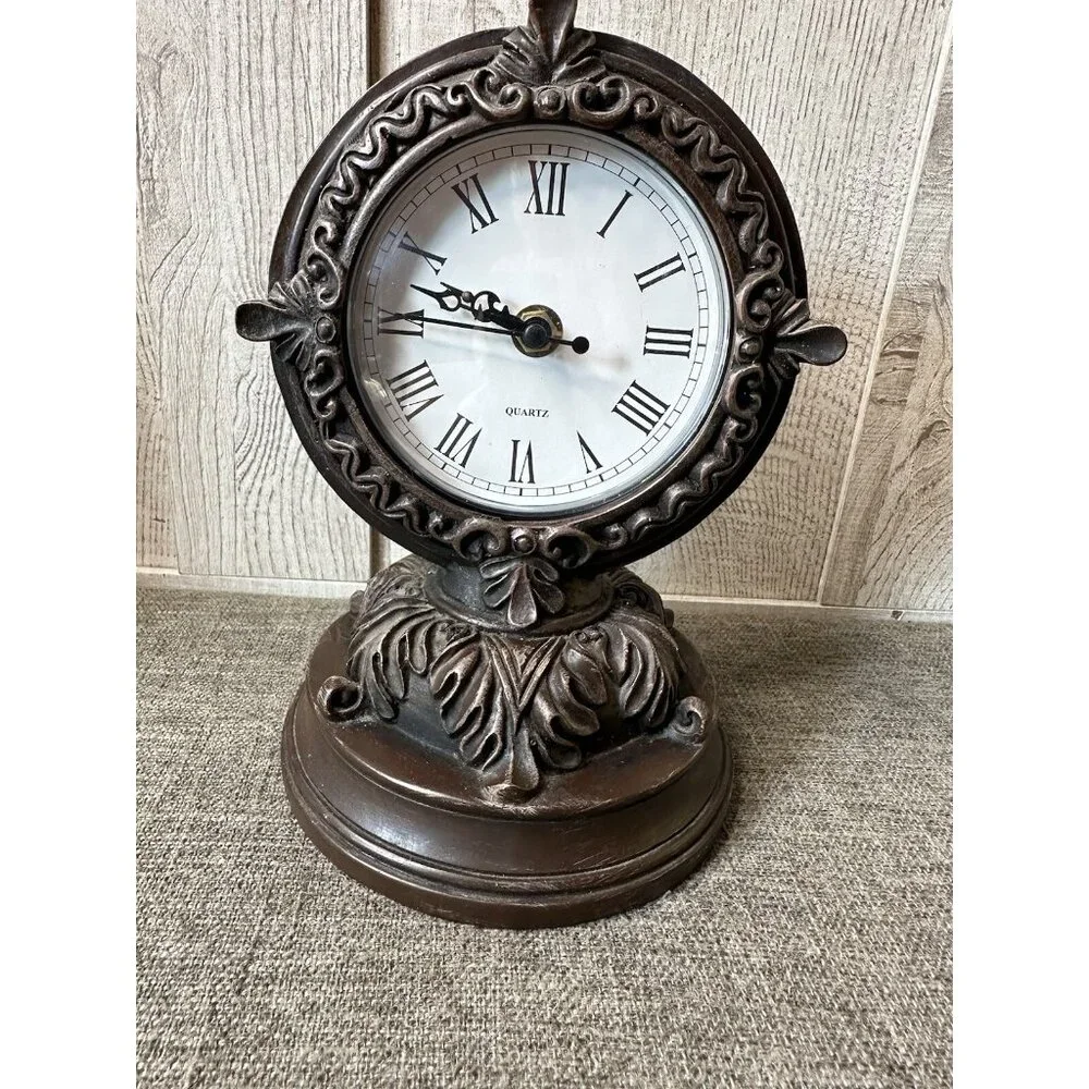 Cracker Barrel Western Design Shelf Home Quartz Battery Clock Rustic Farmhouse